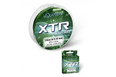 Quantum Ã 0,10mm XTR Braid L: 130m 3,6kg / 8lbs green