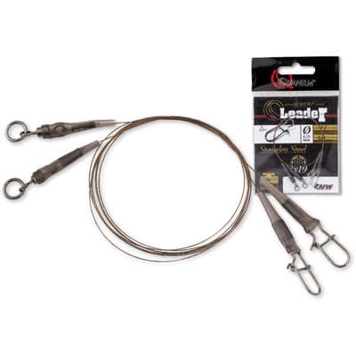 QUANTUM Q-Leader stainless steel 30cm 8kg Camo Steel 2pcs.