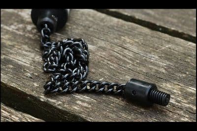 Solar Black Stainless Chain Plastic Ended Ended 9 Inch