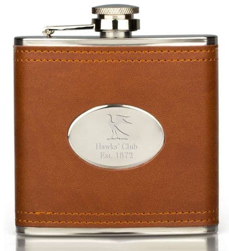Brown Leather Hip Flask