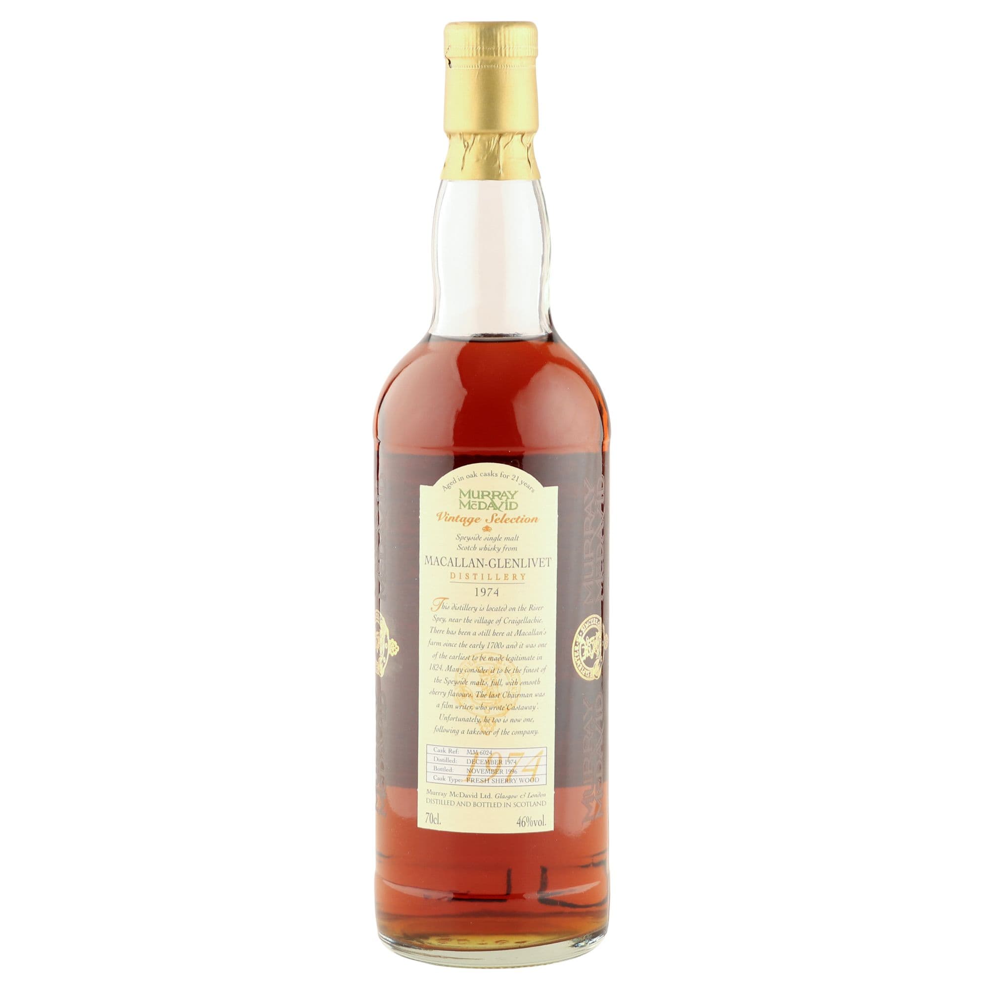 Macallan 1974 21yo, Murray McDavid Cask 6024