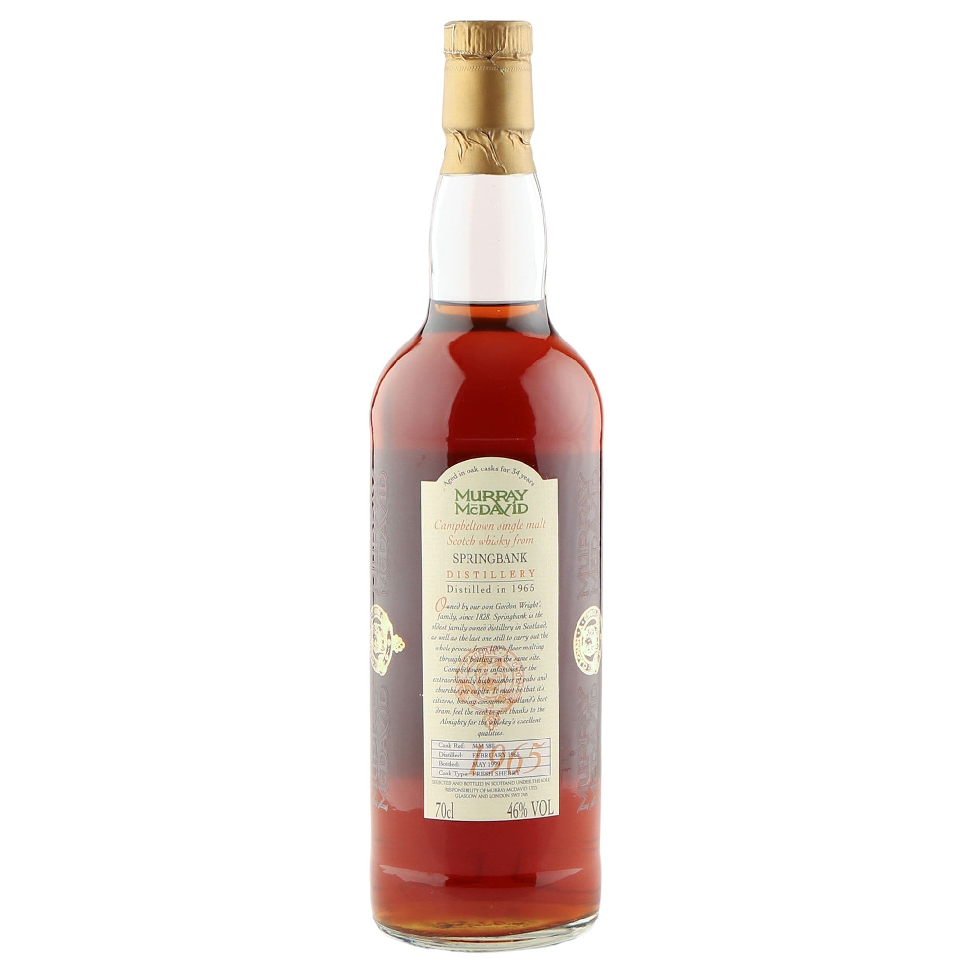Springbank 1965 34yo, Murray McDavid Cask 580