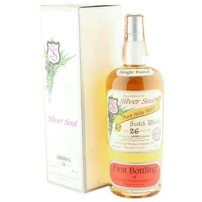Ardbeg 1974 26 Year Old, Silver Seal First Bottling with Box