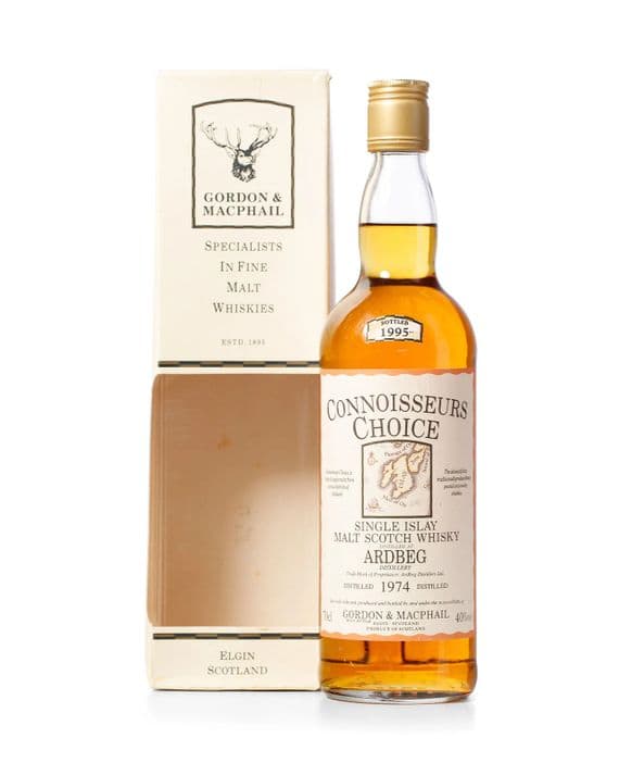 Ardbeg 1974, Gordon & MacPhail Connoisseurs Choice 1995 Bottling with Carton | The Whisky Vault
