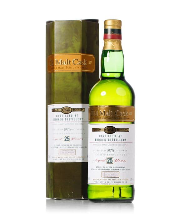 Ardbeg 1975 25 Year Old, The Old Malt Cask 2000 Bottling with Carton | The Whisky Vault