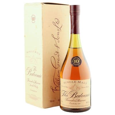 Balvenie 10 Year Old, Founders Reserve Cognac Style Bottle with Box