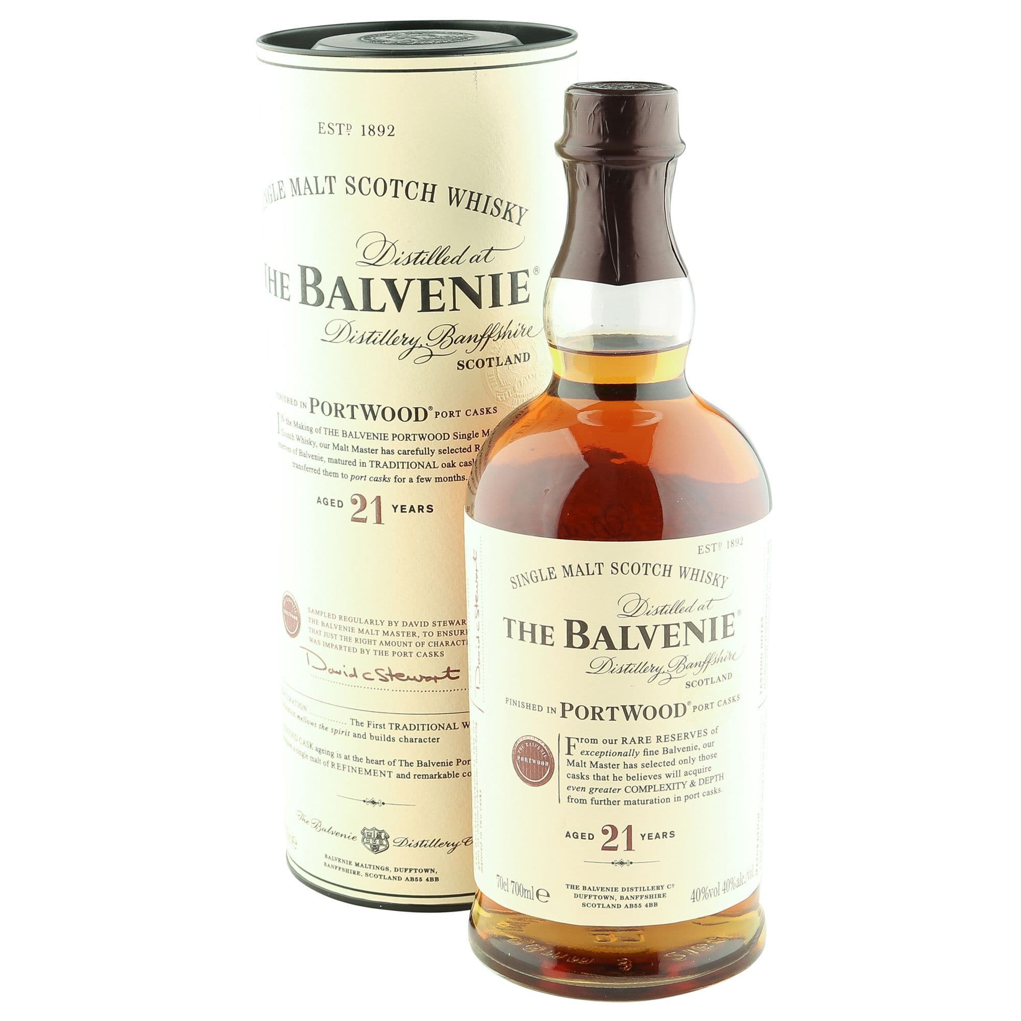 Balvenie 21 Year Old, Portwood Finish with Tube | The Whisky Vault