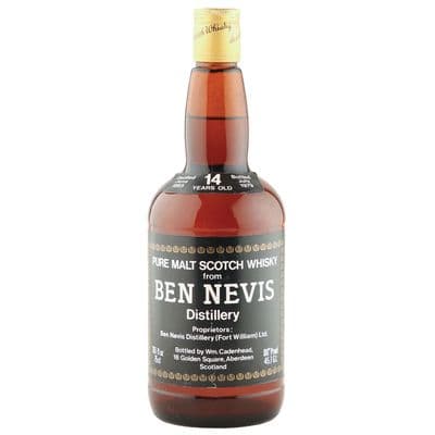 Ben Nevis 1965 14 Year Old, Cadenhead's 1979 Dumpy Bottling