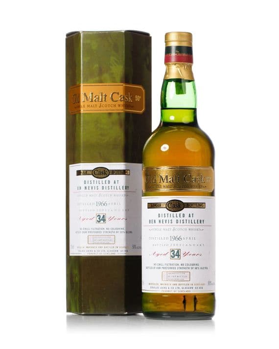 Ben Nevis 1966 34 Year Old Old, The Old Malt Cask 2001 Bottling with Carton | The Whisky Vault
