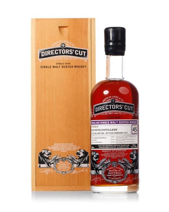 Ben Nevis 1966 45 Year Old, Douglas Laing's Directors' Cut 2012 Bottling with Wood Box | The Whisky Vault