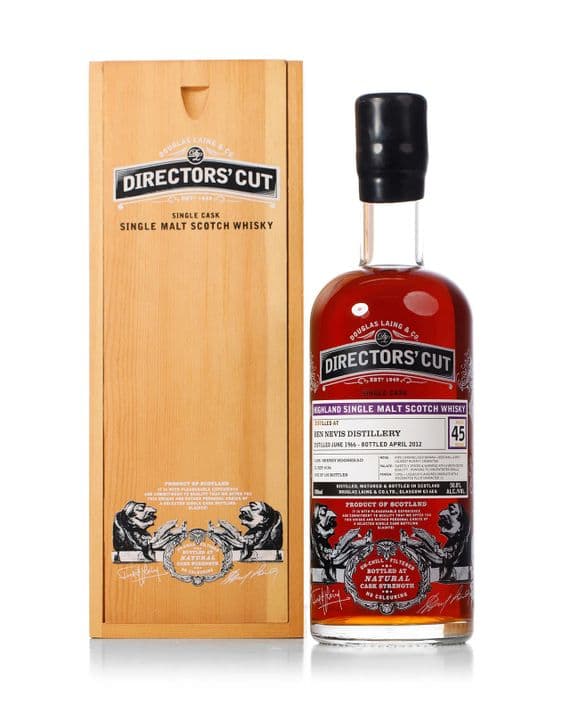 Ben Nevis 1966 45 Year Old, Douglas Laing's Directors' Cut 2012 Bottling with Wooden Box | The Whisky Vault