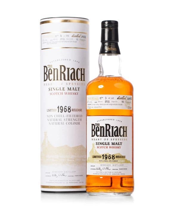 BenRiach 1968 36 Year Old, Limited Release Single Cask 2005 Bottling with Tube - Cask 2708 | The Whisky Vault