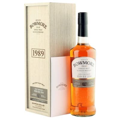 Bowmore 1989 24 Year Old, Feis Ile 2014 Bottling with Presentation Box