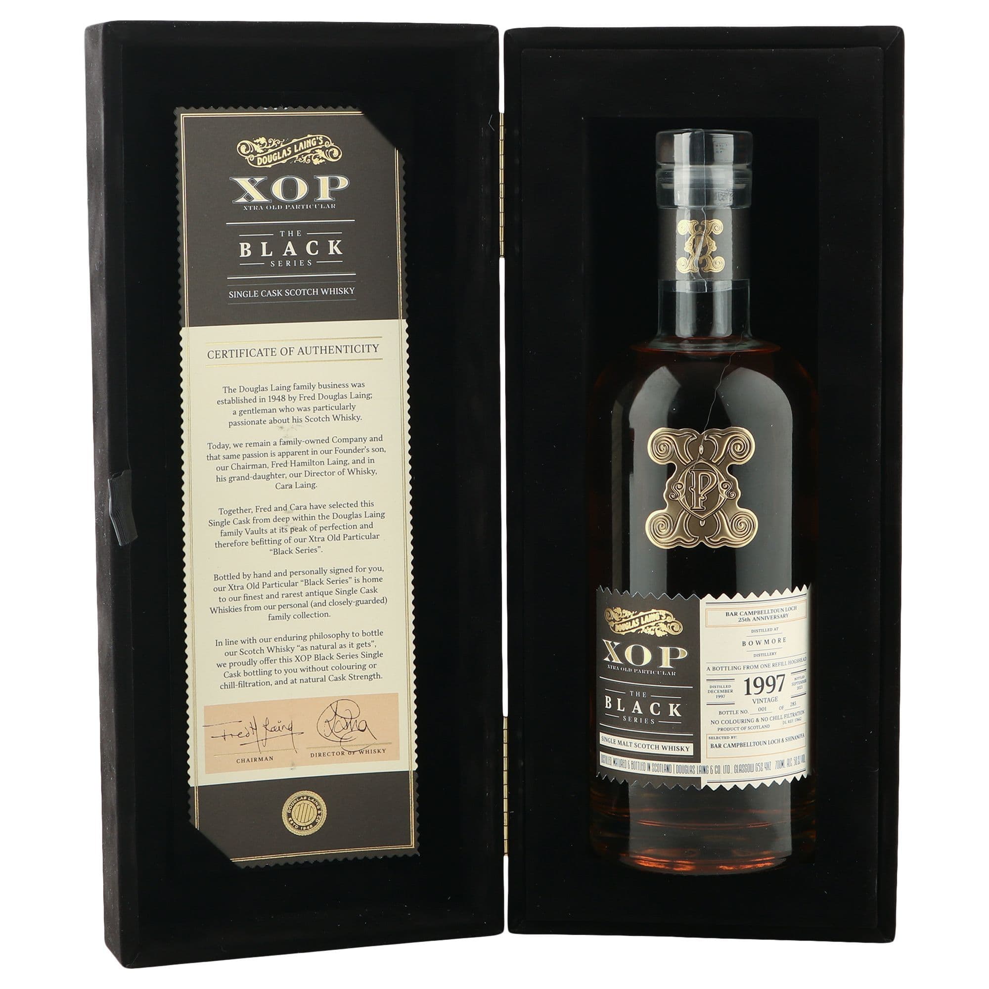 Bowmore 1997 25 Year Old, Douglas Laing XOP 2023, The Black Series