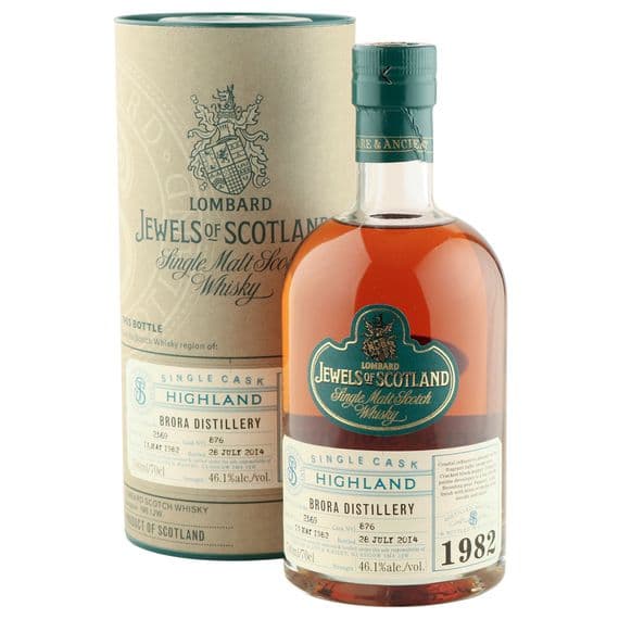 Brora 1982 32 Year Old, Lombard Jewels of Scotland 2014 Bottling with Tube | The Whisky Vault