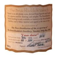 Bruichladdich 1970 Valinch | I Was There | 2001 | The Whisky Vault