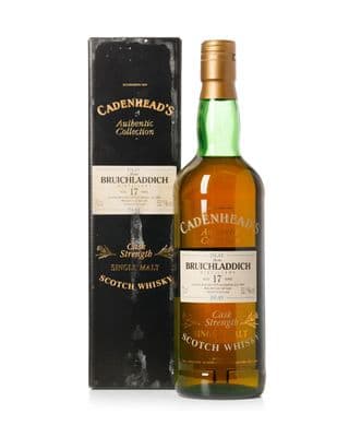 Bruichladdich 1976 17 Year Old, Cadenhead's 1994 Bottling with Box