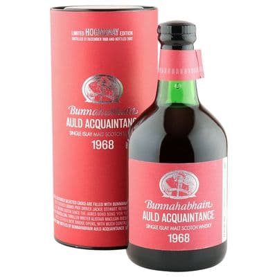 Bunnahabhain 1968, Auld Acquaintance 2002 Hogmanay Edition with Presentation Tube