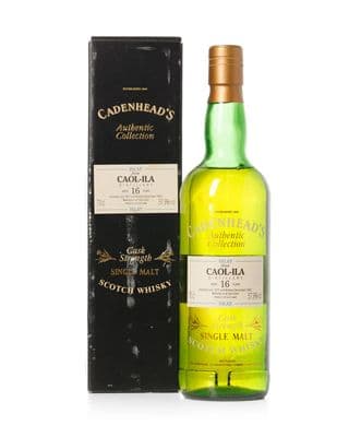 Caol Ila 1977 16 Year Old, Cadenhead's 1993 Bottling with Box