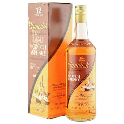 Clynelish 12 Year Old, Seventies Ainslie & Heilbron Bottling with Box