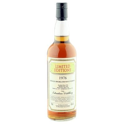 Edradour 1976 21 Year Old, Blackadder Limited Editions 1998 Bottling