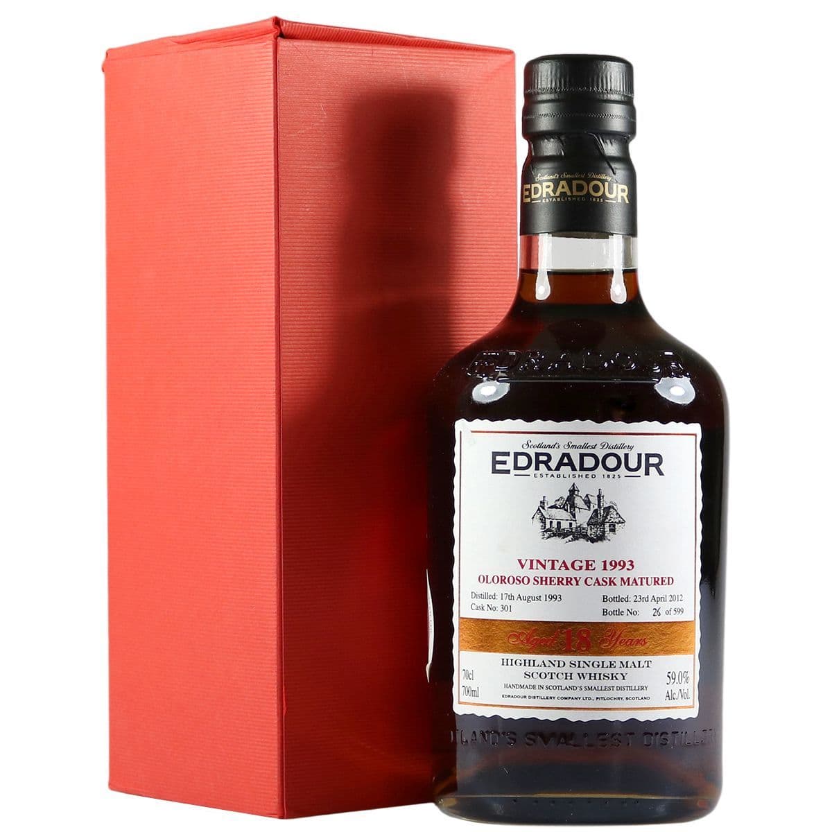 Edradour 1993 18 Year Old, Oloroso Sherry Cask | The Whisky Vault