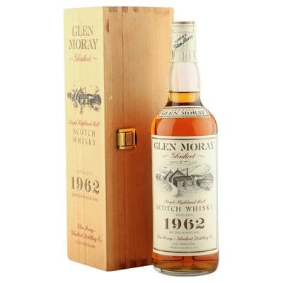 Glen Moray 1962 24 Year Old Vintage with Wooden Presentation Case