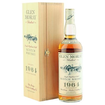 Glen Moray 1964 27 Year Old Vintage with Wooden Presentation Case