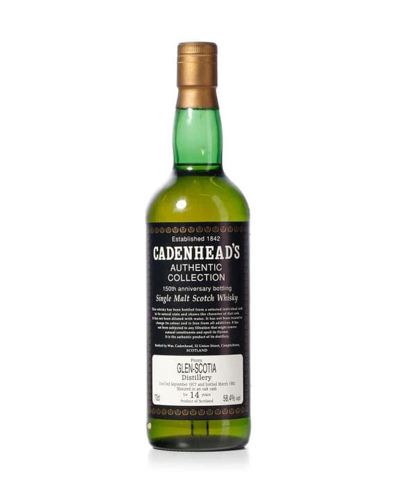 Glen Scotia 1977 14 Year Old, Cadenhead's 150th Anniversary 1992 Bottling | The Whisky Vault