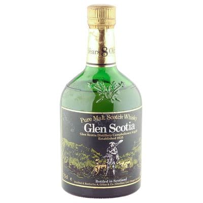 Glen Scotia 8 Year Old, Eighties Bottling with Miniature