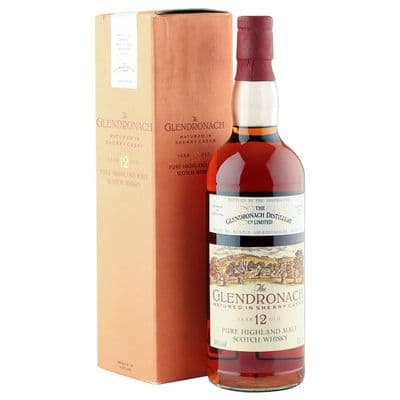 Glendronach 12 Year Old, Matured in Sherry Casks, Eighties Bottling with Box