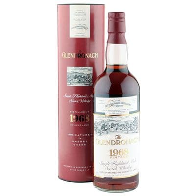 Glendronach 1968 25 Year Old, Sherry Cask Matured 1993 US Import