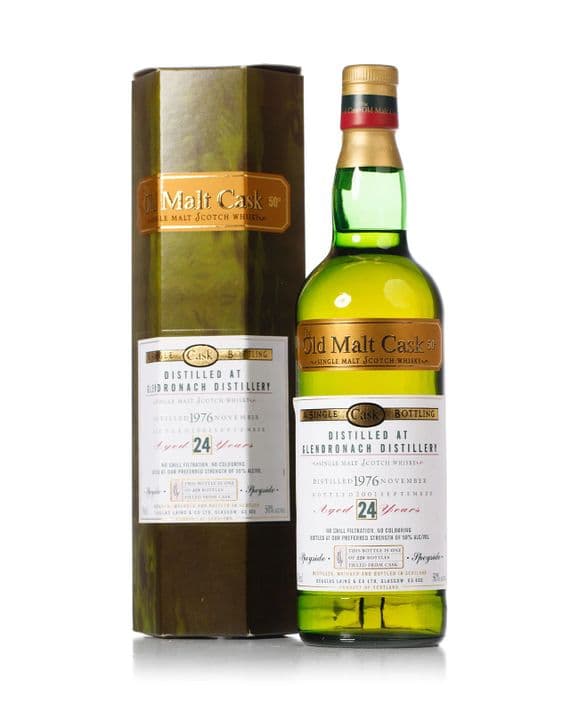 Glendronach 1976 24 Year Old, The Old Malt Cask 2001 Bottling with Carton | The Whisky Vault