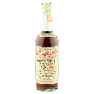 Glenfarclas 12 Year Old, Grant Bonding Co. Seventies Pinerolo Import