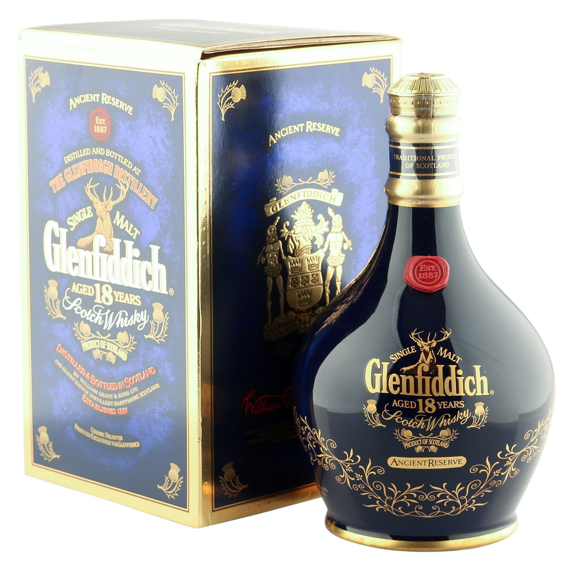 Glenfiddich 18 Ans Scotch Whisky 40° Canister - Glenfiddich - Coffrets  & Cadeaux - XO-Vin