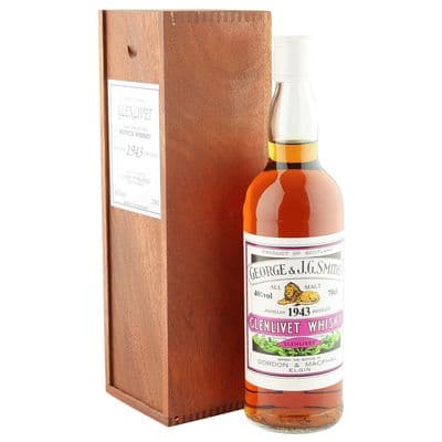 Glenlivet 1943, Gordon & MacPhail Nineties Bottling with Wooden Box