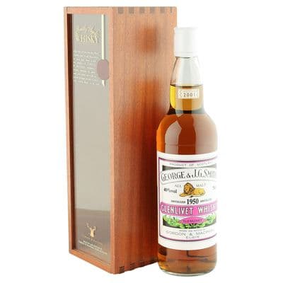Glenlivet 1950, Gordon & MacPhail 2001 Bottling with Wooden Box