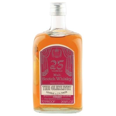 Glenlivet 1952 25 Year Old, Queen's Silver Jubilee 1977 Bottling