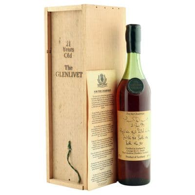 Glenlivet 1963 21 Year Old, For The Chairman 1984 Bottling with Box