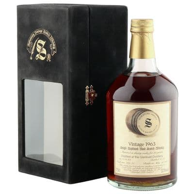 Glenlivet 1963 29 Year Old, Signatory Vintage 1992 Bottling with Case