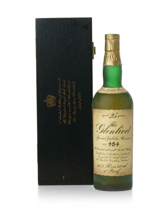 Glenlivet 25 Year Old, Special Jubilee Reserve 1977 Bottling with Wooden Case | The Whisky Vault