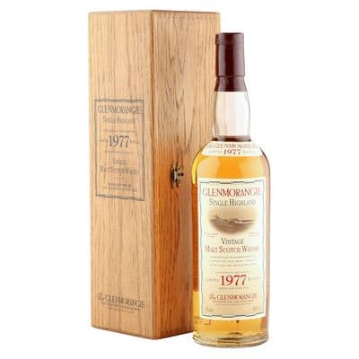 Glenmorangie 1977 21 Year Old, 1998 Bottling with Wooden Case