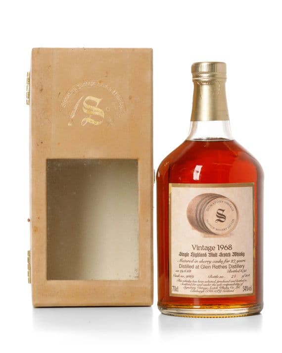 Glenrothes 1968 27 Year Old, Signatory Vintage 1995 Bottling with Case | The Whisky Vault