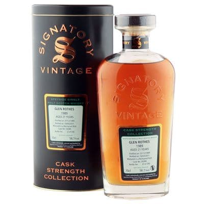 Glenrothes 1989 21 Year Old, Signatory Vintage 2011 Cask Strength