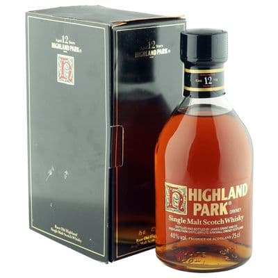 Highland Park 12 Year Old, Eighties Bottling with Box