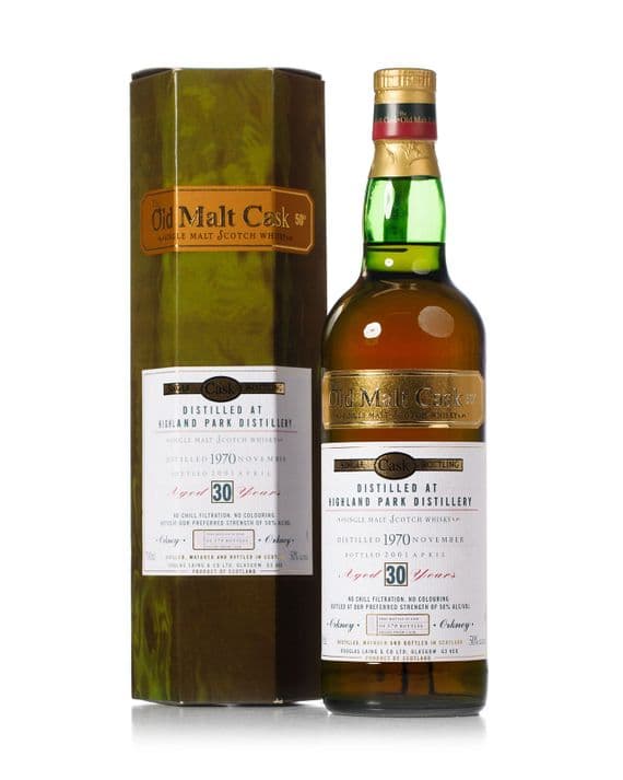 Highland Park 1970 30 Year Old, The Old Malt Cask 2001 Bottling with Carton | The Whisky Vault