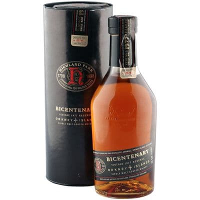 Highland Park 1977 21 Year Old, Bicentenary Bottling with Tube