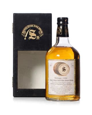 Highland Park 1990 11 Year Old, Signatory Vintage 2002 Bottling with Case