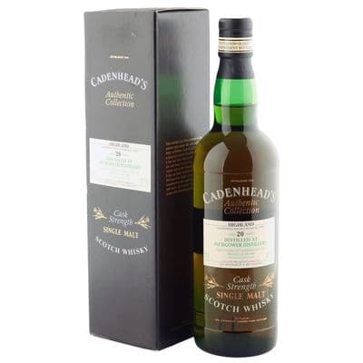 Inchgower 1977 20 Year Old, Cadenhead's 1998 Bottling with Box