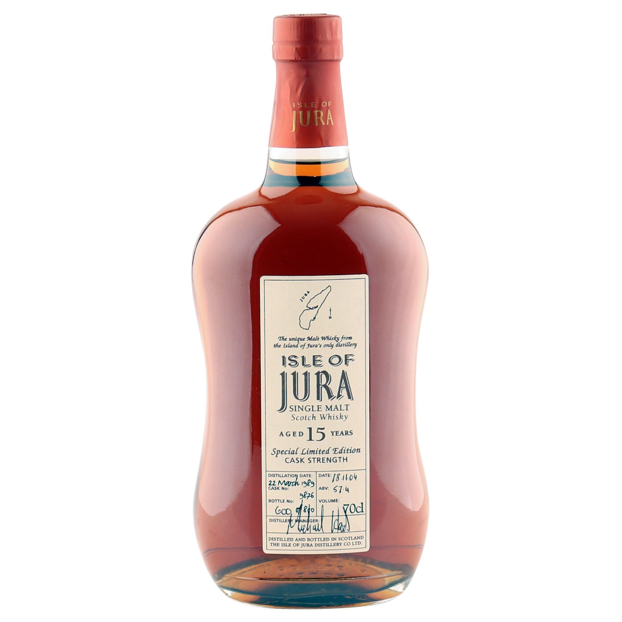 Isle of Jura 1989 15 Year Old, Cask Strength 2004 | The Whisky Vault